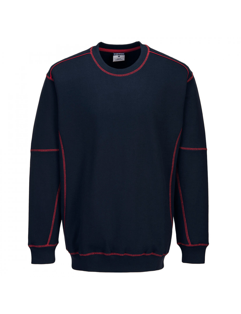 Zweifarbiges Portwest-Sweatshirt in Marineblau/Rot