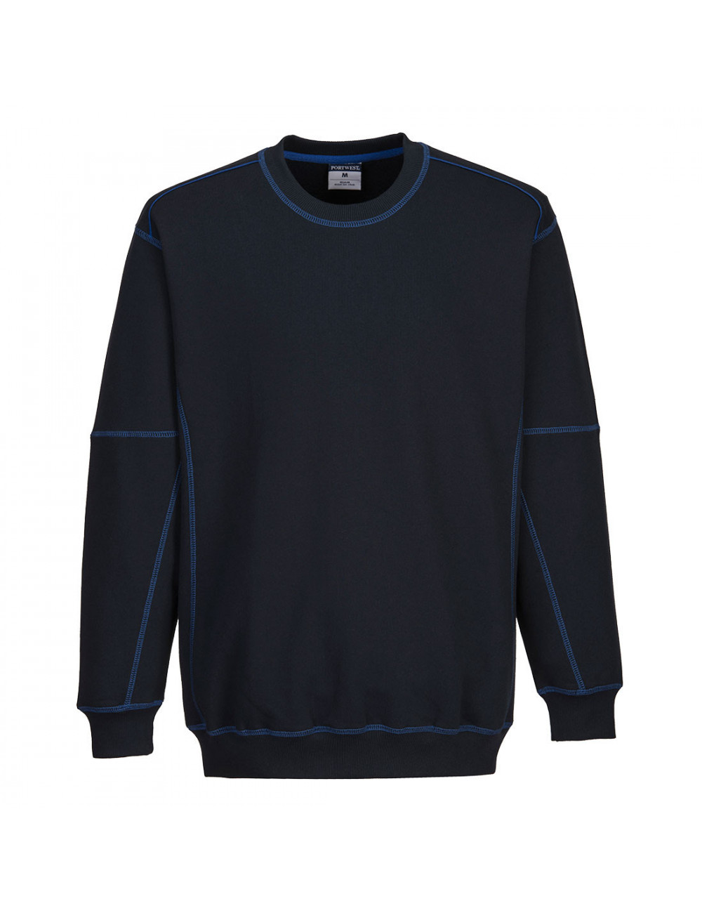 Zweifarbiges Portwest-Sweatshirt in Marineblau/Königsblau