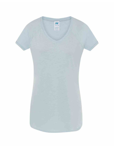 Koszulka damska tsulslb urban slub lady skn - sky blue neon Jhk