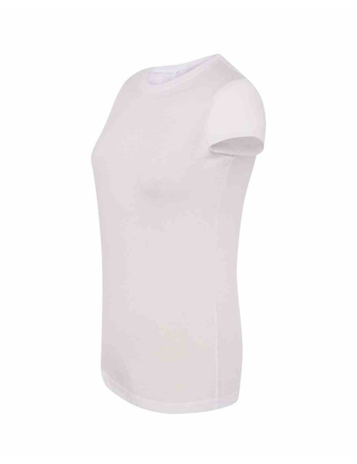 Women`s t-shirt sublimation subli comfort lady white efficient Jhk