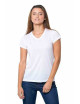 Damen-Sublimations-T-Shirt Subli Comfort V-Ausschnitt Lady weiß effizient JHK