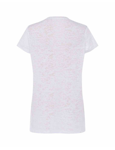 Women`s t-shirt sublimation subli burn out white efficient Jhk