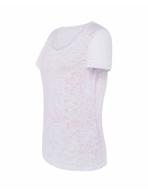 Women`s t-shirt sublimation subli burn out white efficient Jhk