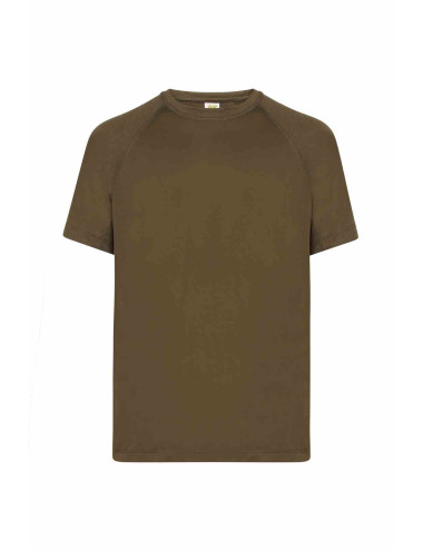 "High-Quality Khaki Jhk Men's Sports T-shirt with Custom Logo Printin