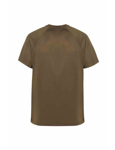 "High-Quality Khaki Jhk Men's Sports T-shirt with Custom Logo Printin