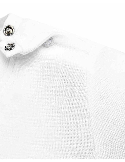 Baby body playsuit wh white Jhk