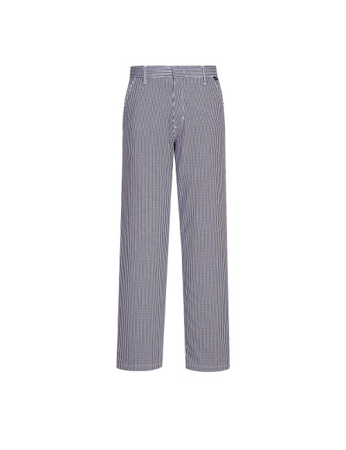 Barnet blue check cook trousers Portwest