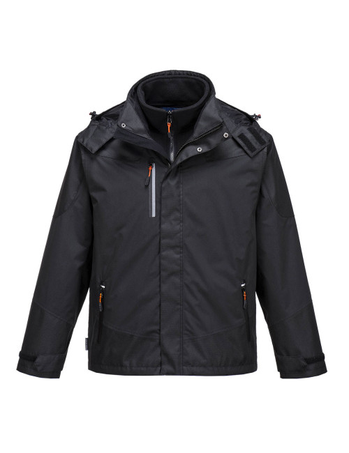 Portwest 3-in-1-Radialjacke in Schwarz
