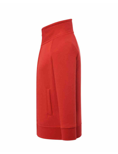 Kinder-Sweatshirt mit durchgehendem Reißverschluss – rot Jhk