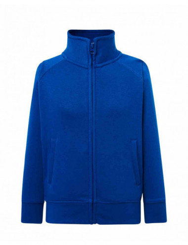 Kinder-RB-Sweatshirt mit durchgehendem Reißverschluss – Königsblau Jhk