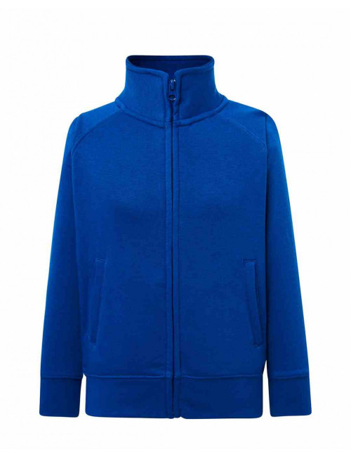 Kid full zip rb sweatshirt - royal blue Jhk