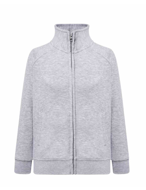 Bluza dresowa dziecięca kid full zip as - ash melange Jhk