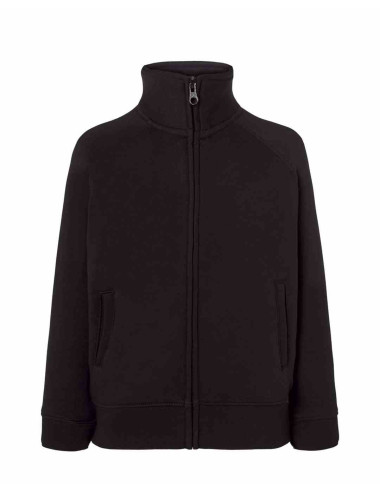 Bluza dresowa dziecięca kid full zip bk - black Jhk