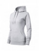 2Women`s sweatshirt cape 414 light gray melange Adler Malfini®