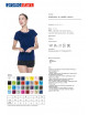 2Schweres marineblaues Promostars-T-Shirt für Damen