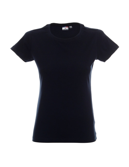 Promostars Damen-T-Shirt LADIES` HEAVY NAVY BLUE mit Firmenlogo