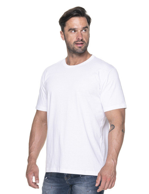Promostars men`s t-shirt HEAVY 170 WHITE under embroidery with a logo print