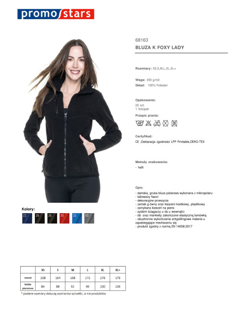 Bluza Foxy Lady Promostars - Komfortowa, Stylowa, Personalizowana