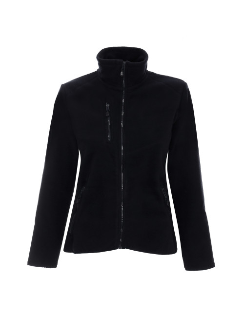 Promostars warmes Damen-Fleece FOXY LADY BLACK 450g Logo-Stickerei