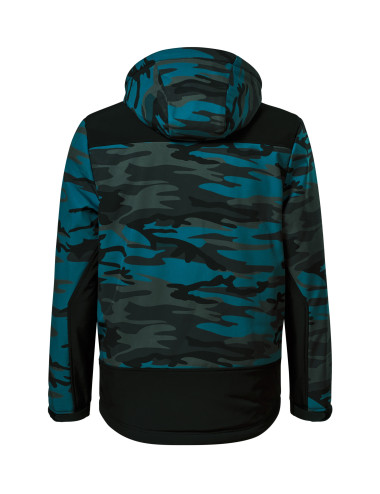 Herren-Winter-Softshelljacke Vertex Camo W56 Camouflage Petrol Malfini Rimeck®