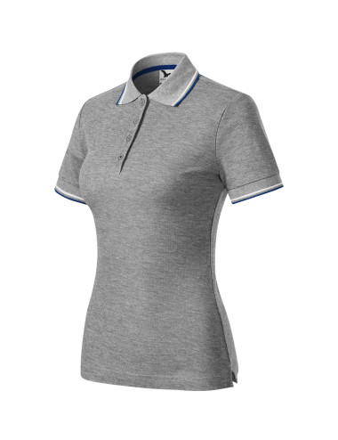 Damen-Poloshirt Focus 233 Dunkelgrau Melange Adler Malfini®