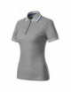 Women`s polo shirt focus 233 dark gray melange Adler Malfini®