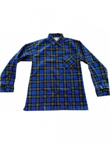 Blue plaid flannel shirt Jhk