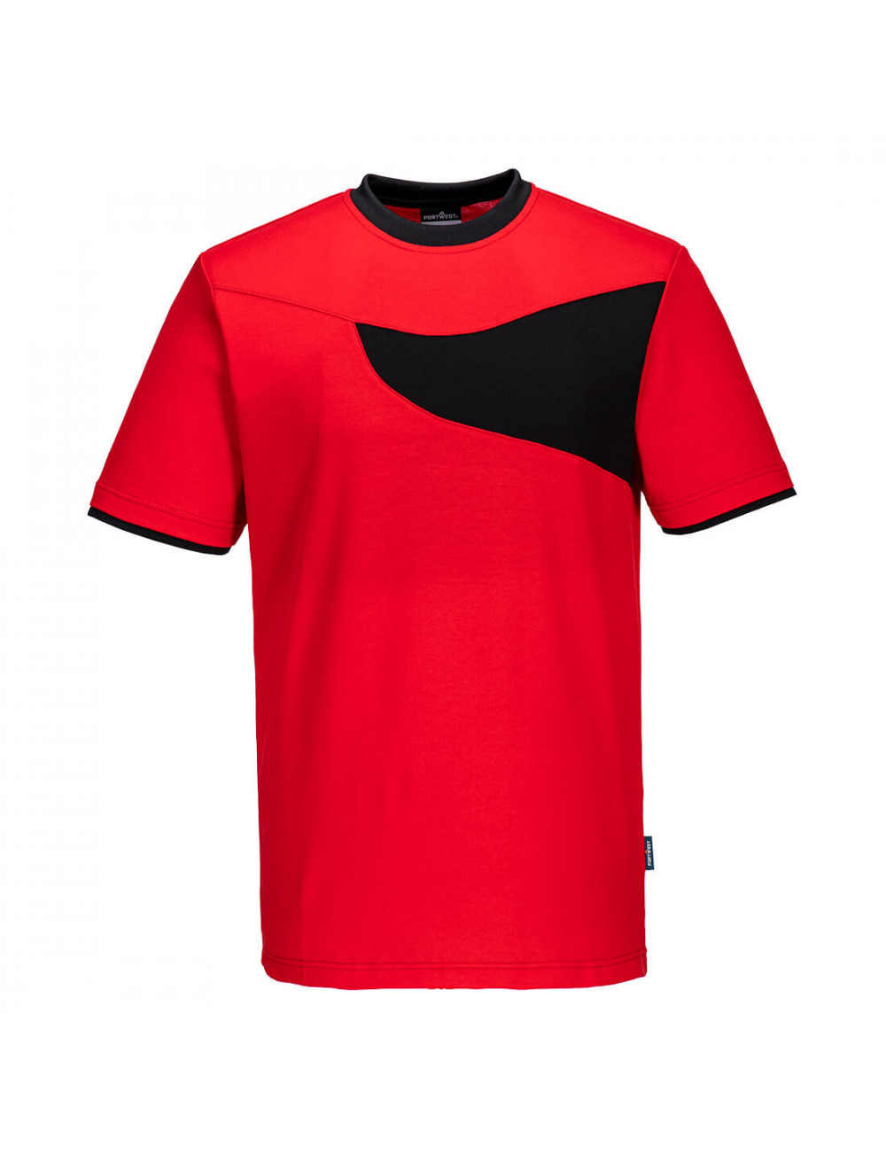 T-shirt pw2 czerwono/czarny Portwest