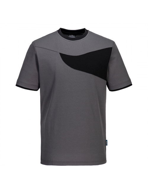 PW2 T-Shirt grau/schwarz Portwest