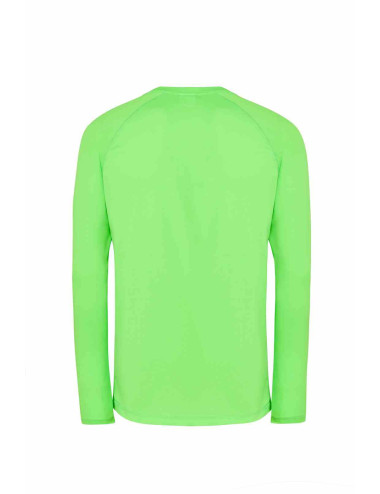 "Men's JHK Sport Man LS T-Shirt - Lime Fluor, Perfect for Printing & 