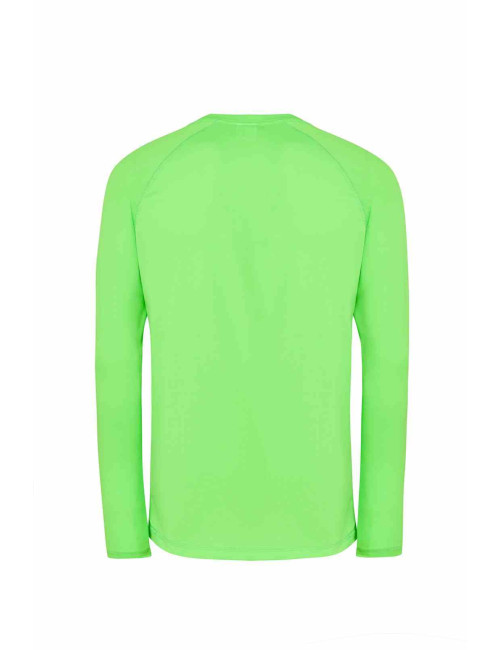 Herren-T-Shirt Sport Man ls lmf - Lime Fluor Jhk