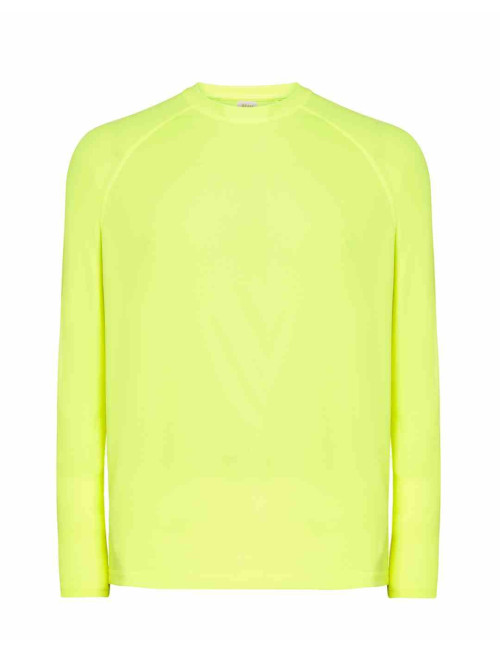 Herren-T-Shirt Sport Man ls syf - Gold Fluor Jhk