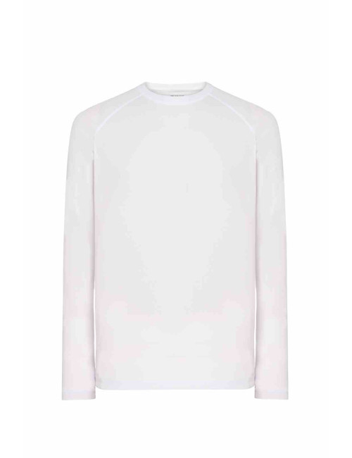 Herren-T-Shirt Sport Man ls wh weiß Jhk