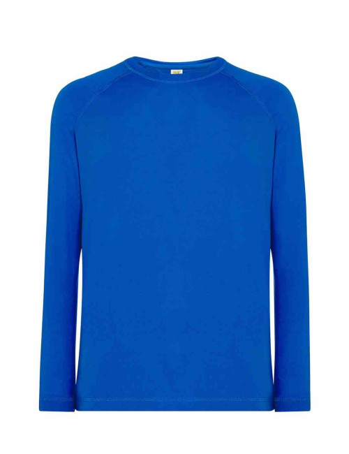 "Quality Malfini Men's LS RB Sport T-shirt - Royal Blue, Printed & Em