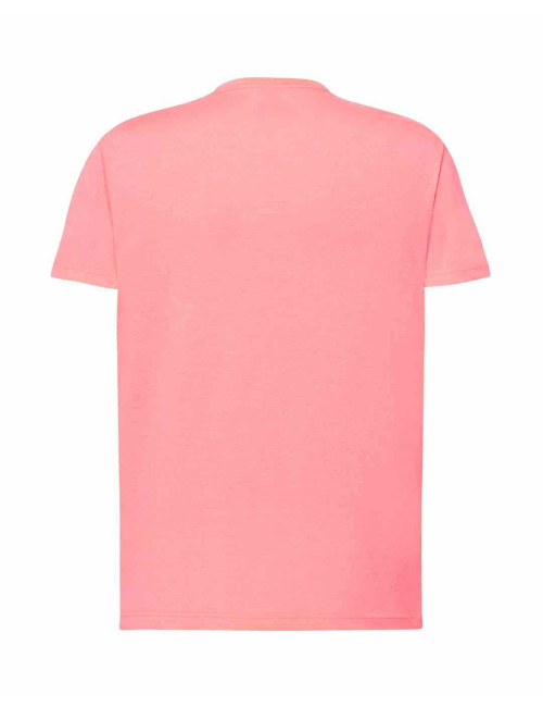 "Koszulka Męska JHK TSRA 150 - Fucsia Fluor, 100% Bawełna, Rozm. do