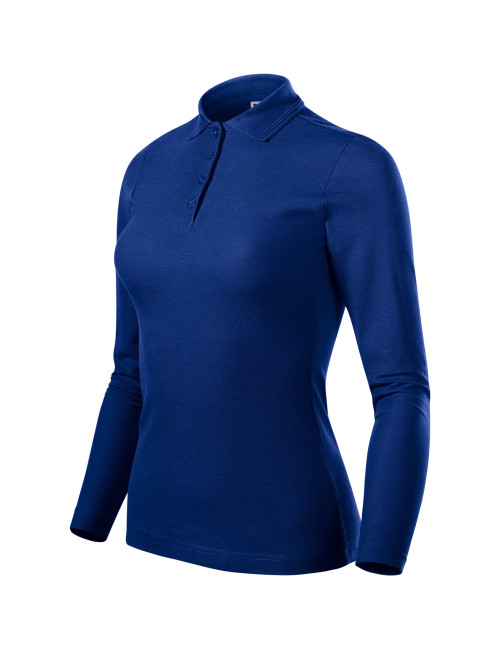 Damen Poloshirt Piqué Polo LS 231 Kornblumenblau Adler Malfini®