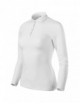 2Women's pique polo shirt ls 231 white Adler Malfini®