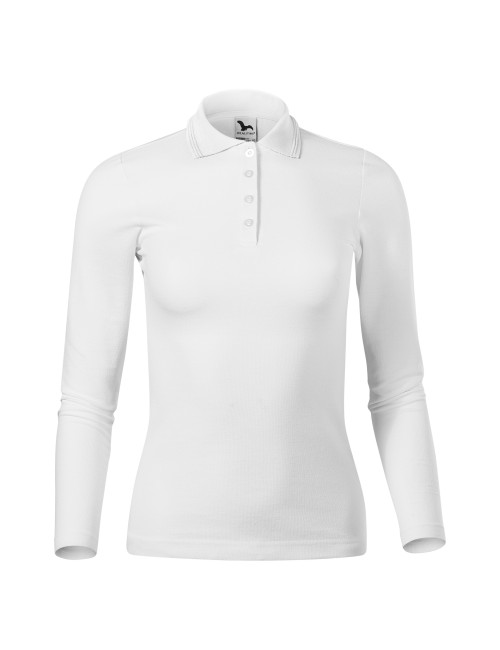 Damen Poloshirt Piqué Polo LS 231 Weiß Adler Malfini®