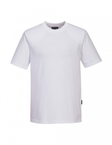 T-shirt antyelektrostatyczny esd biały Portwest