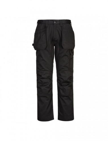 Trousers with holster pockets wx2 stretch black Portwest