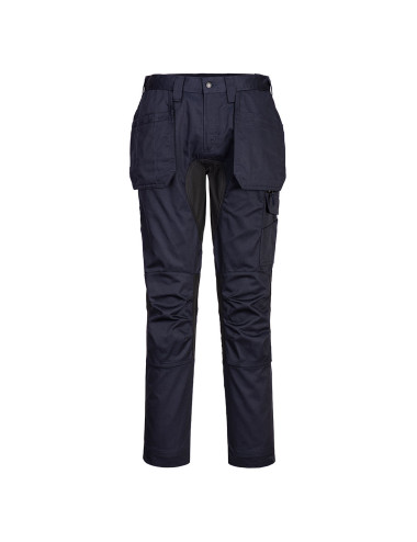 Spodnie z kieszeniami kaburowymi wx2 stretch dark navy/black Portwest