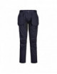 Trousers with holster pockets wx2 stretch dark navy/black Portwest