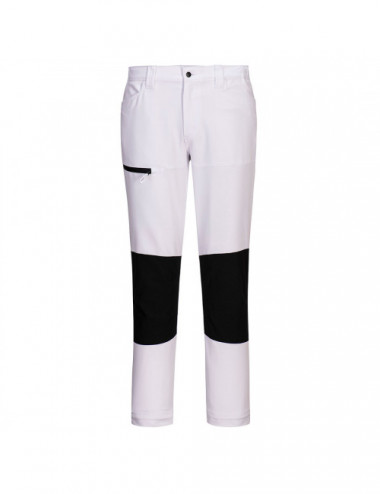 Elastyczne spodnie robocze wx2 biały Portwest