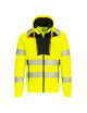 Dx4 Warn-Hoodie gelb/schwarz Portwest