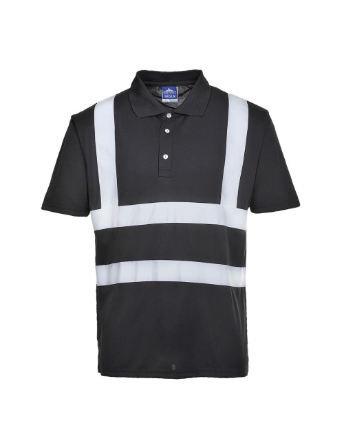 Schwarzes Portwest-Poloshirt