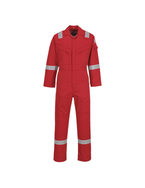 Feuerhemmender Aberdeen-Overall in Rot von Portwest