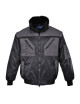 Zweifarbige Pilotenjacke. schwarz/grau Portwest