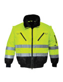 Pilotenwarnjacke 3in1 gelb/schwarz Portwest