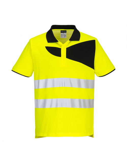 Koszulka ostrzegawcza polo pw2 żółto/czarny Portwest