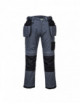 2Stretch work trousers pw3 with kabura pockets gray/black Portwest